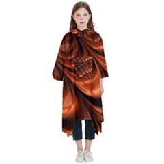 Fractal Frax Kids  Hooded Rain Ponchos