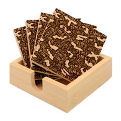 Time Nonlinear Curved Undirected Bamboo Coaster Set
