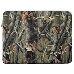 Realtree Camo Seamless Pattern 17  Vertical Laptop Sleeve Case With Pocket