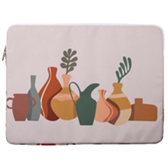 Drawing Botanical 17  Vertical Laptop Sleeve Case With Pocket