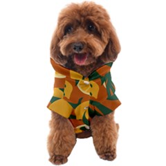 Lemon Citrus Fruit Summer Painting Drawing Dog Coat