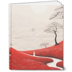 Trees Forest Path 8  X 10  Hardcover Notebook