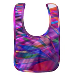 Wave Lines Pattern Abstract Baby Bib