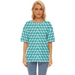 Background Pattern Colored Oversized Basic T-shirt
