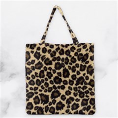 Jaguar Skin Texture, Jaguar Wool Texture, Yellow Grocery Tote Bag