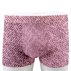 Pink Fabric Texture, Knitted Pink Texture, Men s Boxer Briefs