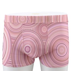 Pink Retro Texture With Circles, Retro Circles Background, Men s Boxer Briefs