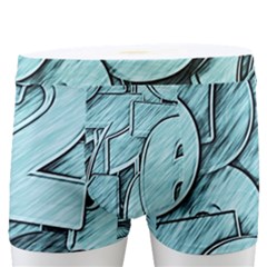 Blue Digits Background, Artwork, Numbers Men s Boxer Briefs