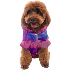 Swirl Twirl Design Pattern Purple Dog Coat