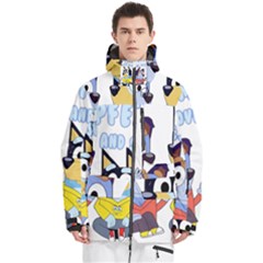 Bluey Men s Multi Pockets Zip Ski And Snowboard Waterproof Breathable Jacket