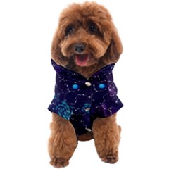 Realistic Night Sky Poster With Constellations Dog Coat