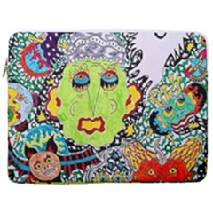Supersonic Monster Mash 17  Vertical Laptop Sleeve Case With Pocket