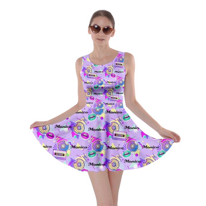 Personalized Name Comics Pop Style Pattern Dress Skater Dress