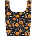 Personalized Halloween Name Any Text Foldable Shopping Bag Foldable Shopping Bag View1
