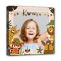 Personalized Photo Any Text Name Animals Illustration Canvas 8  x 8  Mini Canvas 8  x 8  (Stretched) View1