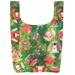 Christmas Ugly Sweater, Adoxali, Christmas, December, Santa Foldable Shopping Bag