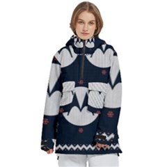 Ugly Sweater Moto, Motorola, Women s Pullover Zip Ski And Snowboard Waterproof Breathable Jacket