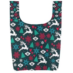 Holiday Season Pattern Foldable Shopping Bag