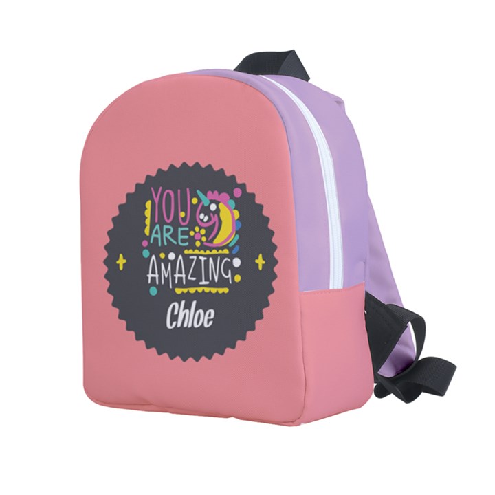 Personalized Hand Written Quotes Name Any Text Kids Age Lightweight Preschool Backpack Kids  Age 2-4 Lightweight Preschool Backpack