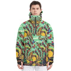 Monkey Tiger Bird Parrot Forest Jungle Style Men s Pullover Zip Ski And Snowboard Waterproof Breathable Jacket