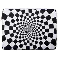 Geomtric Pattern Illusion Shapes 17  Vertical Laptop Sleeve Case With Pocket