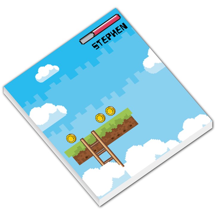 Personalized Name Any Text Game Style Pixel Small Memo Pads Small Memo Pads