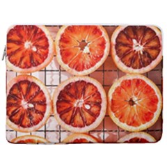 Peorange, Fruit, Citrus 17  Vertical Laptop Sleeve Case With Pocket