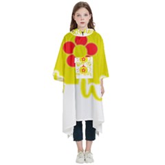 Make Tea Not War  Kids  Hooded Rain Ponchos