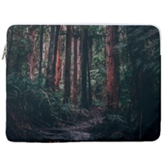 Forest Jungle Trees Tropics 17  Vertical Laptop Sleeve Case With Pocket