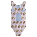 Personalized Many Head Face Kids  Cut-Out Back One Piece Swimsuit View2