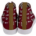 Personalized Photo Many Face Head Pet Name Women s Mid-Top Canvas Sneakers View4