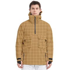 Autumn Fall Plaid Tartan 1 Men s Pullover Zip Ski And Snowboard Waterproof Breathable Jacket