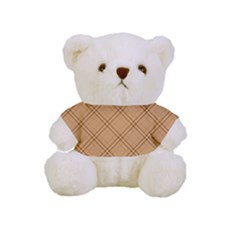 Autumn Fall Plaid Tartan 1 Diagonal Full Print Cuddly Teddy Bear
