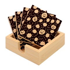 Doodle Dot Drawing Bamboo Coaster Set