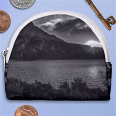 Nahuel Huapi Lake And Andes Range Mountains Landscape, Bariloche, Argentina Horseshoe Style Canvas Pouch