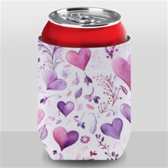 Hearts Love Purple Can Holder