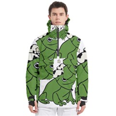 Frog With A Cowboy Hat Men s Pullover Zip Ski And Snowboard Waterproof Breathable Jacket
