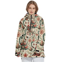 Christmas Tree Snow Women s Pullover Zip Ski And Snowboard Waterproof Breathable Jacket