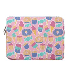 Ice Cream Donut Sweets Candie 14  Vertical Laptop Sleeve Case With Pocket