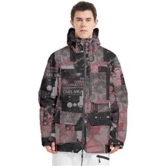 Aesthetic , Aesthetic, Dark Men s Multi Pockets Zip Ski And Snowboard Waterproof Breathable Jacket