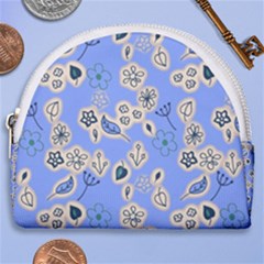 Abstract Pattern Horseshoe Style Canvas Pouch