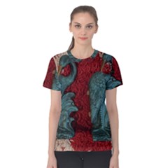 Cranes Women s Cotton T-shirt