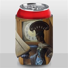 Clock And Lady Can Holder