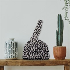 Gothic Leaf Pattern 5 Japanese Wrist Knot Bag