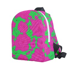 Mid Century Retro Floral 1970s 1960s Pattern 98 Kids  Age 2-4 Lightweight Preschool Backpack