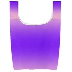Cotton Candy Pink To Indigo Violet Bilinear Gradient Foldable Shopping Bag