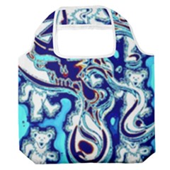 Trippy Dippy Bears Blue Dancing Greatful Dead Skull Steal Your Face Premium Foldable Grocery Recycle Bag
