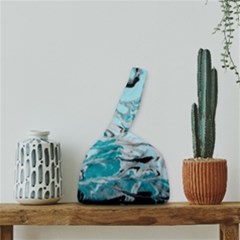 Fluid Turquoise Japanese Wrist Knot Bag