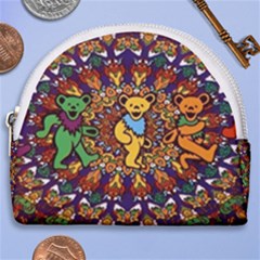 Grateful Dead Psychedelic Bears Horseshoe Style Canvas Pouch
