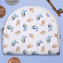 Bluey Pattern Horseshoe Style Canvas Pouch